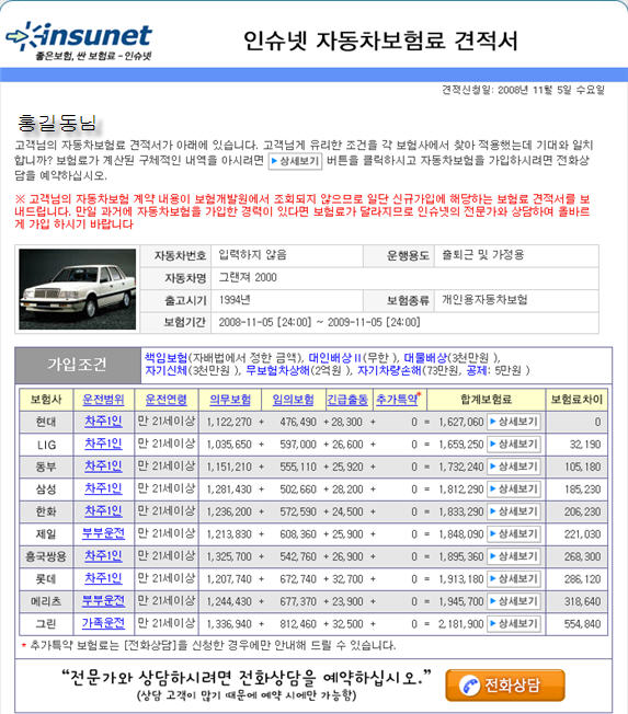 자동차보험에 대한 모든것 :: 