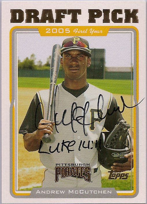 Win a 2009 Topps Andrew McCutchen rookie card